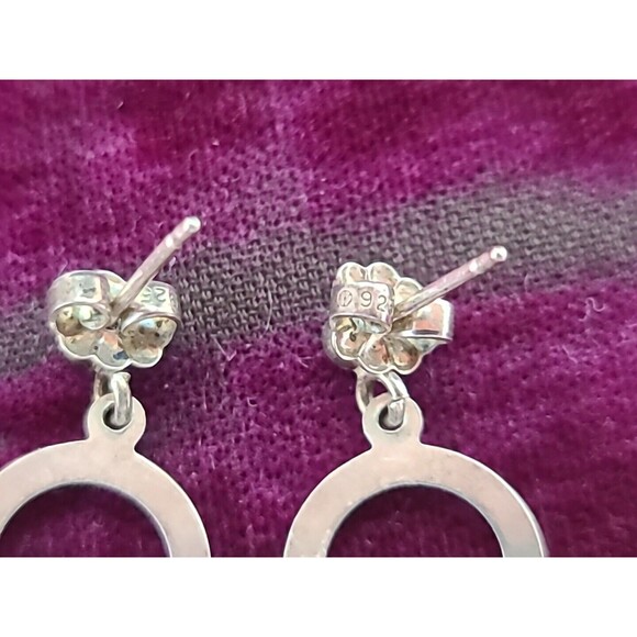 925 Claddagh Dangling Earrings Vintage - Picture 8 of 10